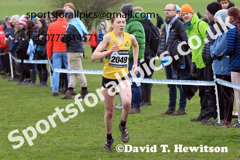 Womens Under-17s 2023 UK CAU Inter Counties Cross Country Champs, Prestwold Hall, Loughborough. Photo: David T. Hewitson/Sports for All Pics